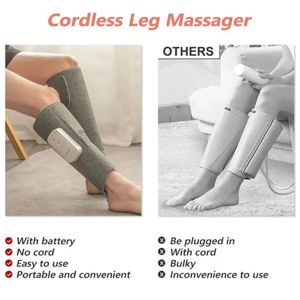 Smart Leg Massage Vibration Leg Air Compression Massager Electric 360 Degress Air Pressure For Foot Muscle Relaxation