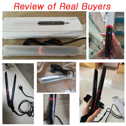 2024 Sale New Hair Straightener Flat Iron Curling Irons Electric Straight Ceramic Fast Warm-up Styling Tool For Wet or Dry Hair