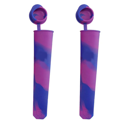 2 Pcs Food Grade Silicone Reusable Flexible Smooth Kitchen Gadgets Dining Accessories Ice Cream Tools Popsicle Molds Ice