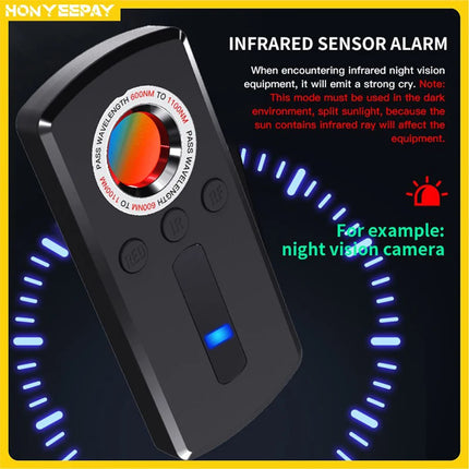 Hidden Camera Detector Anti Spy Gadget Professional Spy things Wireless Signal Infrared Camera Car GPS Bug Mini Search Devices