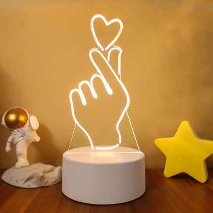 SOLOLANDOR 3D LED Lamp Creative 3D LED Night Lights Novelty Illusion Night Lamp 3D Illusion Table Lamp For Home Decorative Light