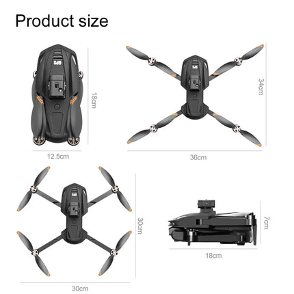 For Xiaomi V168 Drone 8K 5G GPS Professional HD Aerial Photography Dual-Camera Omnidirectional Obstacle Avoidance Drone Original