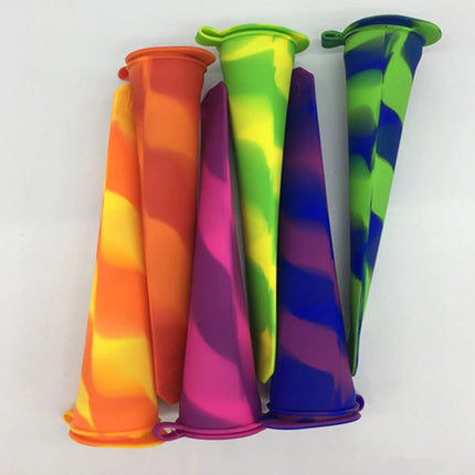 2 Pcs Food Grade Silicone Reusable Flexible Smooth Kitchen Gadgets Dining Accessories Ice Cream Tools Popsicle Molds Ice