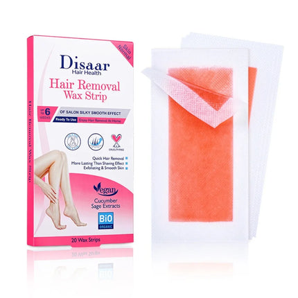 20Pcs/Set Hair Removal Wax Paper Non-permanent Body Facial Depilatory Professional Effective Waxing Cold Wax Strips Paper Women