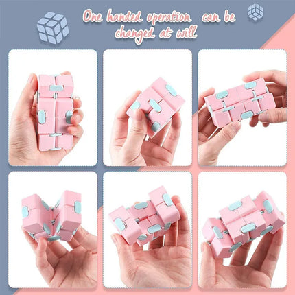 Infinity Magic Cube Children Adult Autism Anti Stress Relief Funny Hand Game Four Corner Maze Fidgets Decompression Toys