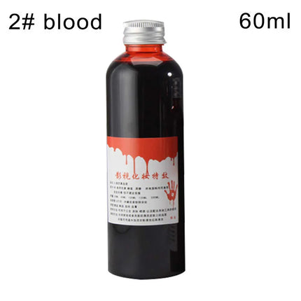 1 Bottles Halloween Emulation Fake Props Makeup Blood 30-100ml Blood Whole Cosplay Prank Props Makeup Person Plasma Fake 2024