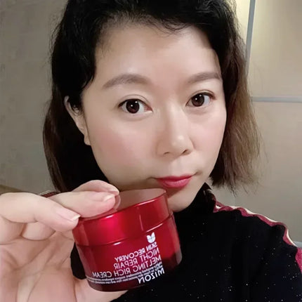 Korea Mizon Skin Recovery Night Repair Melting Rich Serum Cream Luxury Anti-aging Face Lifting Firming Brighten Facial Skin Care