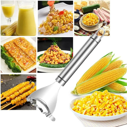 Stainless Steel Corn Peeler Corn Planer Thresher Stripper Cutter Corn Shaver Melon Fruit Planer Sheller Home Kitchen Gadget Tool