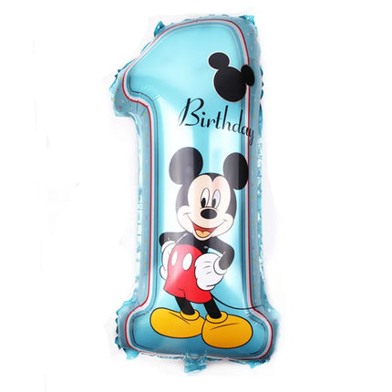 Disney Mickey Minnie Mouse Foil Balloon Baby Shower Birthday Cartoon Mickey Mouse Balloon Party Decoration Air Globos Supplies