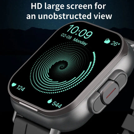 New D8 Bluetooth headset smart watch two-in-one full-screen touch Bluetooth call heart rate blood oxygen bracelet headset