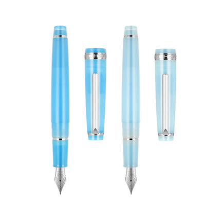 sky blue Jinhao 82 Fresh Color Fountain Pen Silver clip Acrylic Barrel Fine Nib for Writing Calligraphy Office school supplies