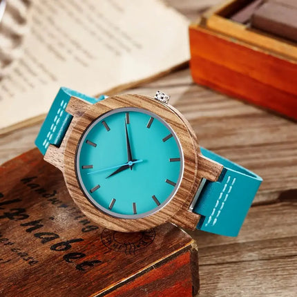 Wood Watch for Men and Women Luxury Quartz Fashion Casual Couple Wristwatches Chronograph Watches