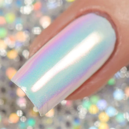 0.1g/Box Mirror Mermaid Nail Powder Pigment Rub on Aurora Pearl Chrome Holographic Nail Art Glitter Dust Manicure Decors TR354