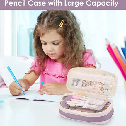 Pencil Cases Large Capacity Pencil Bag Pouch Holder Box for Girls Office Student Stationery Organizer School Supplies