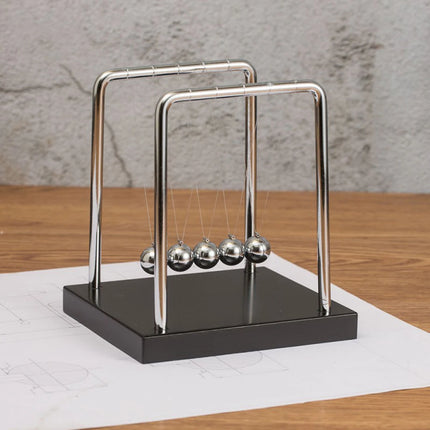 Newton Pendulum Teaching Science Steel Balance Ball Fun Physics Learning Toy 5 Swing Balls Home Creative Decoration Accessories