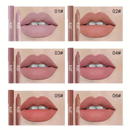 Nude Series Velvet Matte Lipstick Pencil Waterproof Long Lasting Red Lip Stick Non-Stick Cup Makeup Lip Tint Pen Cosmetic Makeup