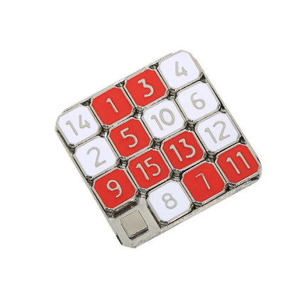 Fifteen Number Puzzle Slide Game Metal Brain Teaser Toys Adults Children Huarong Road IQ Test Educación Montessori