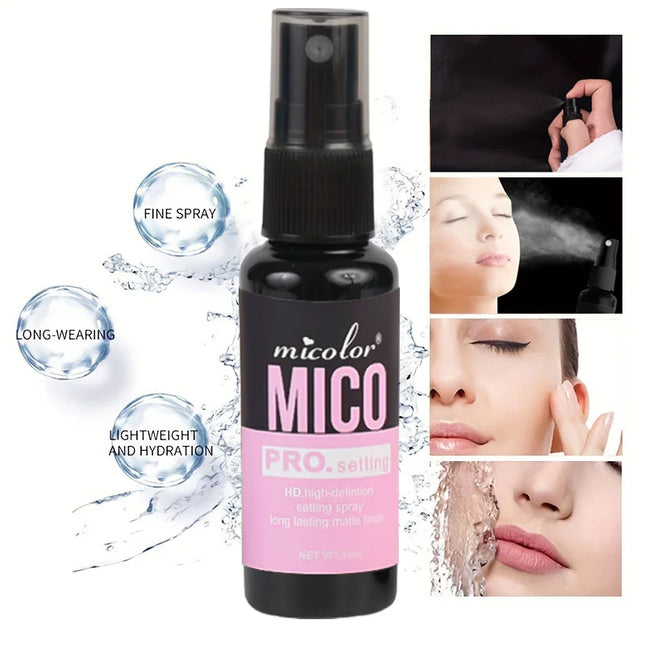 Setting Spray + Transparent Makeup Primer Cream, Film-forming Quickly, Long Lasting Makeup Keeping Moisturizing Face Cosmetics S