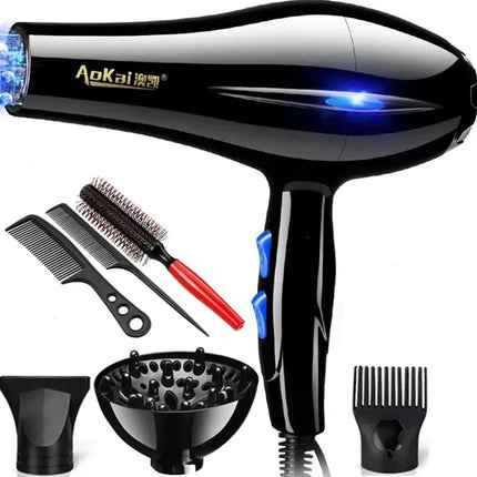 220V Hair Dryer Professional 2200W Gear Strong Power Blow Hair Dryer Brush For Hairdressing Barber Salon Tools Hair Dryer Fan