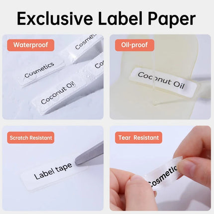 Niimbot 1Roll D110 White Sticker Waterproof Paper Adhesive Label White Anti-Oil For D11 D101 Mini Portable Thermal Printer Tape