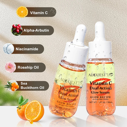 Vitamin C Whitening Serum Face Hyaluronic Acid Dark Spot Remover  Brightening Glowing Essence Anti-aging Serum Facial Skin Care