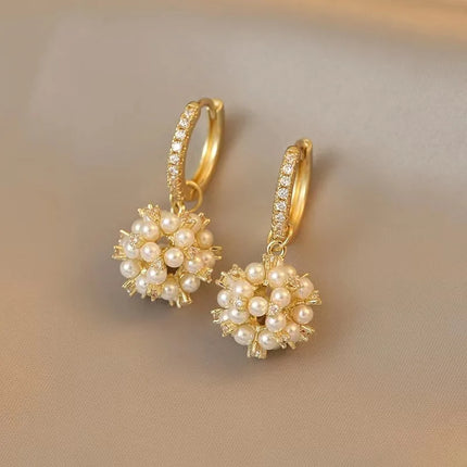 Elegant Celebrity Fireworks Drop Earrings in Korean Style - Wholesale Fashion Jewelry for Women's Party