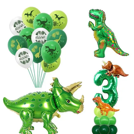 Inflatable Dinosaur Balloons Dino Baby Birthday Party Decoration Supplies Jurassic Animals Raptor Balloon Kids Dino party Favors