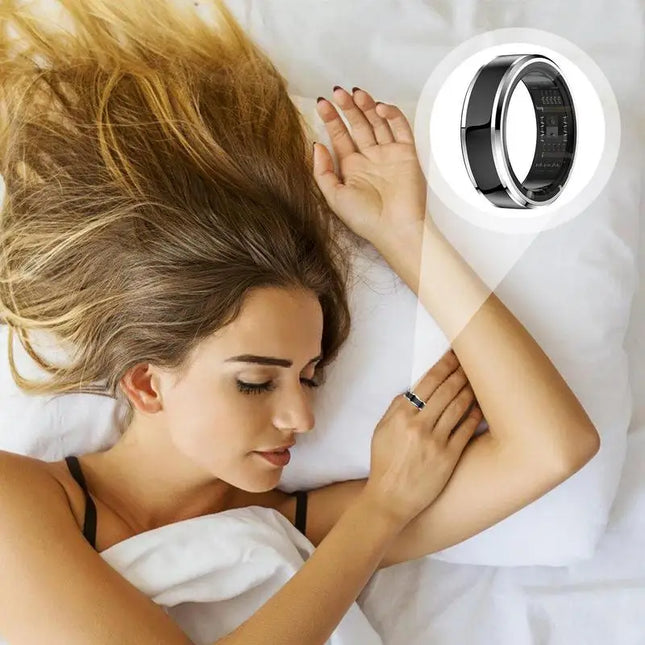 Smart Health Ring Blood Oxygen Tracker Smart Ring BT Health Tracker With 3-5 Days Battery Life Waterproof Tracker For Sleep