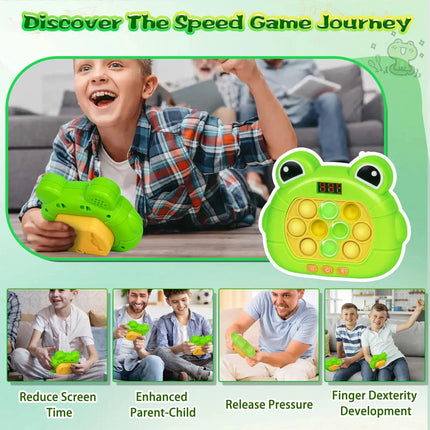 999 Level Electronic Pop Push Quick Push Game Console with LED Display Screen, Suitable for Adult and Child Fidget Toy Christmas