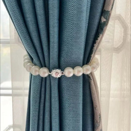 Magnetic Curtain Tieback Simple Pearl Curtain Rope Holder Hooks DIY Fashion Holdback Kids Room Decoration Accessories