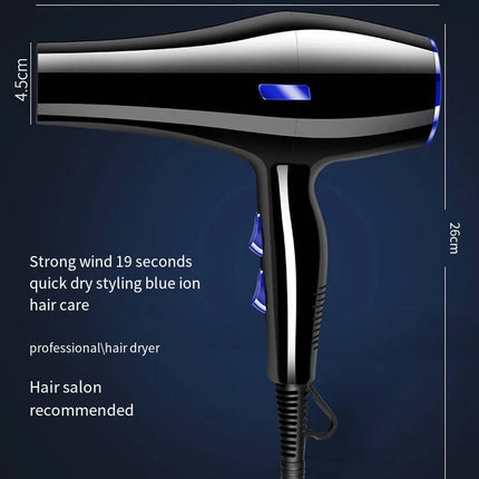 Hair dryer household anion hair dryer dormitory students high power wind quick drying hair dryer barber shop styling