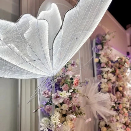 Wedding Decoration Butterfly Lamp Romantic Creative Lace Led Decoration Lights for Wedding bride Road Load Party Decorations