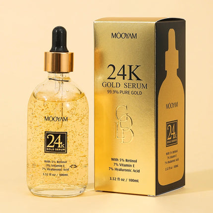 24k Gold Serum Facial Skincare Product Hyaluronic Acid Face Essence Facecare Korean Skincare Products for Women Cosmetics