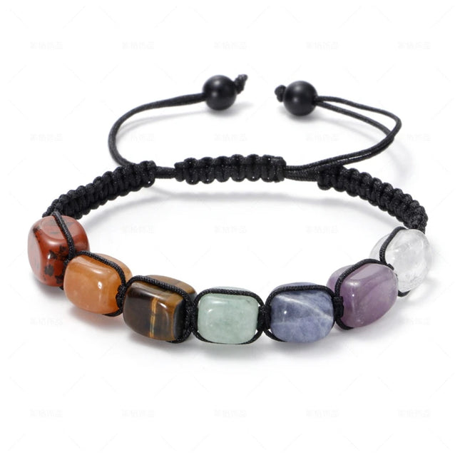 Reiki Healing Stone 7 Chakra Bracelet Women Men Meditation Jewelry Natural Crystal Healing Anxiety Beads Bangles Yoga Bracelet