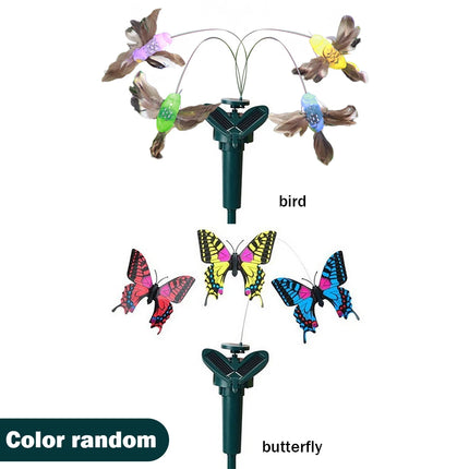 Flying Butterflies Solar Garden Ornaments Waterproof Dancing Fluttering Butterflies Creative Artwork for Outdoor Walkways Decor