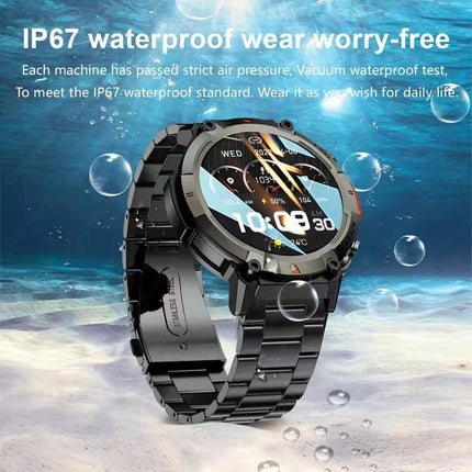 2024 New Smart Watch Men Military Sports Fitness Tracker Blood Pressure Waterproof Watches Bluetooth Call Smartwatch For Woman