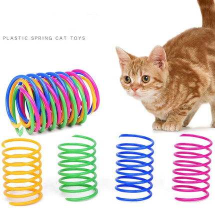 Kitten Coil Spiral Springs Cat Toys Interactive  Gauge Cat Spring Toy Colorful Springs Cat Pet Toy Pet Products