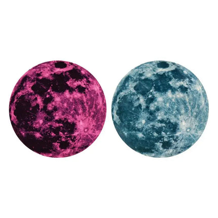 3D Luminous Moon Wall Sticker Glow In The Dark Fluorescent Sticker PVC Home Kids Room Decals Wall Decor Wallpaper 5/20/30/40cm