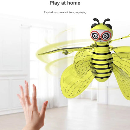 Little Bee Flying Vehicle Aircraft Gesture Sensing  Vehicle Flying Helicopter Lights Children's Toys Birthday Gift Christmas