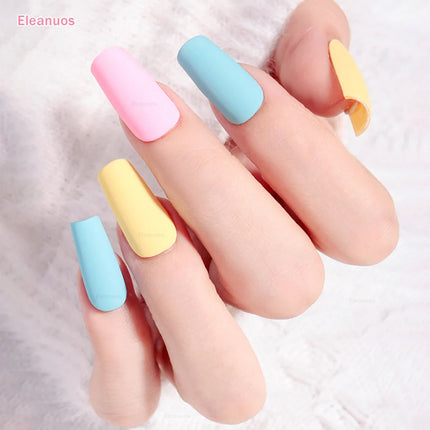 Eleanuos 15ml Gel Nail Polish Set Salon Professional Nail Supplies Set Acrylic Macaron Color UV Gel Lamp UV Led Gel Varnish