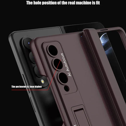 Case For Samsung Galaxy Z Fold 6 5 4 3 2 5G Magnetic Adsorption Hinge Protection Phone Cover Kickstand Hard Plastic Magnet Case