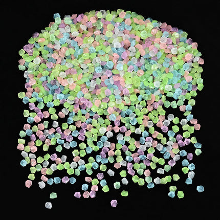 1000Pcs 3-5mm Luminous Stones Glow In The Dark Pebbles Outdoor Garden Yard Lawn Path Walkways Decorations Crystals Rocks