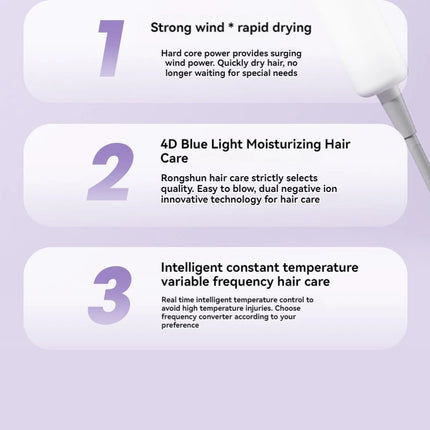 2400W hair salon high-power hair dryer, home hair salon, strong wind hair dryer, dormitory, cold and hot air, negative ion