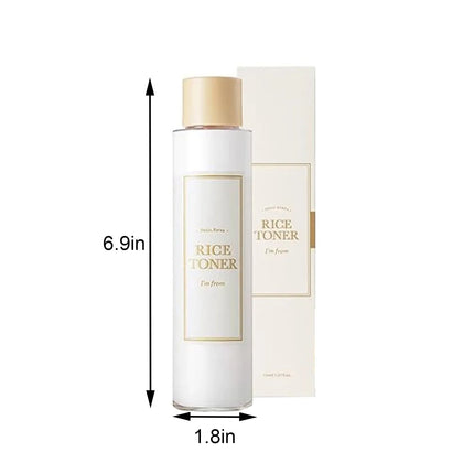 5.07 Fl Oz Rice Toner 77.78% Rice Extract Glow With Niacinamide Hydrating For Dry Skin Vegan Beauty Toner Gifts for Women ﻿