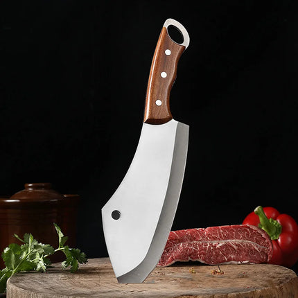 Heavy Knife Hand Forge Blade Boning Butcher Kitchen Knife Chef Cleaver Meat Chopping Vegetable Utility Knife Slicing Fish Fruit