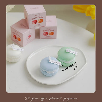 Macaroon Aromatherapy Candle Photo Prop Diy Birthday Gift Fragrance Candle Perfume Scent Creative Gift