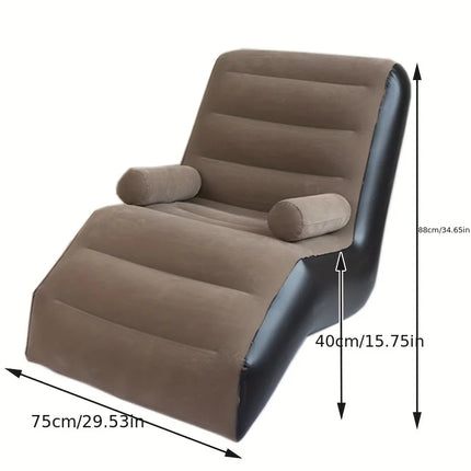 Living Room S Shape Inflatable Sofa Chair Cheap Single Designer Sofa Lazy Divano Home Furniture