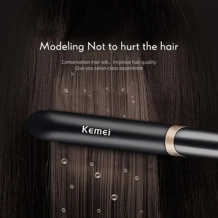 Kemei Electric Hair Straightener KM-2219 Wholesale Good Price Hair Iron With Infrared Ray Hair Straightener And Curler