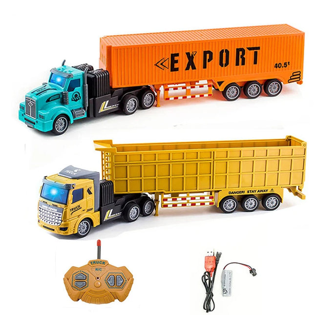 RC Engineering Car RC CAR Tractor Electric heavy transport truck Dump Truck Boy Remote Control Traffic Car Model Toy