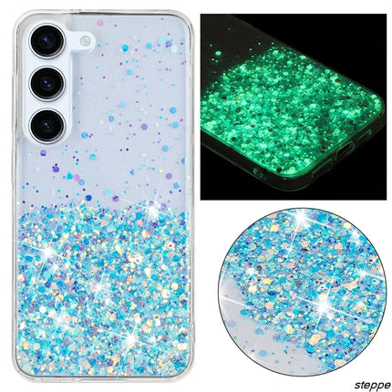 Night Glowing Glitter Phone Case For Samsung Galaxy S23 S24 Ultra S23 S24 Plus A54 A34 A25 A15 A35 A55 5G Anti Drop Back Cover